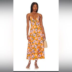 NWT Finer Things Maxi Dress in Sunshine Combo free people